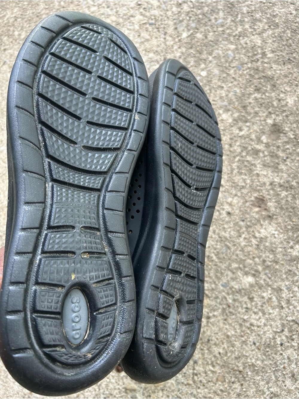 CROCS Men's Black Perforated Casual Sneakers Sz 13 - Picture 2 of 9